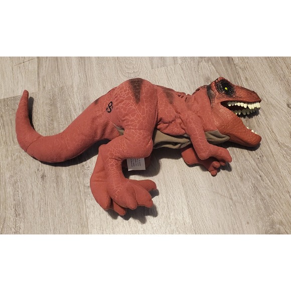 1996 Jurassic Park The Lost World T-Rex Dinosaur Full Body Plush Hand Puppet - Picture 1 of 6
